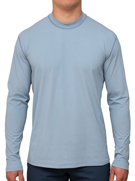 Vorschau: MEN UV Langarmshirt ‘notaki bell air‘ Vorderansicht mit Model 