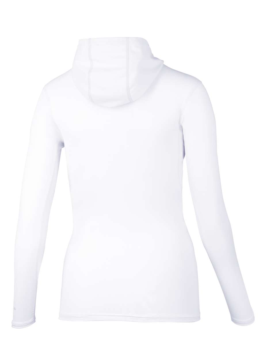 Hooded jacket 'white' back view 