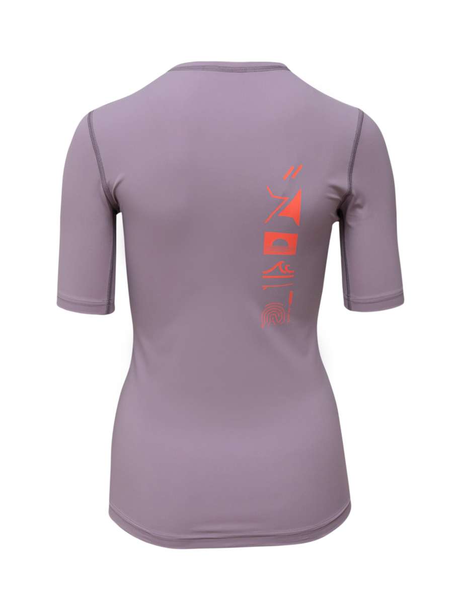 WOMEN UV Shirt ‘piti purple ash‘ back view 