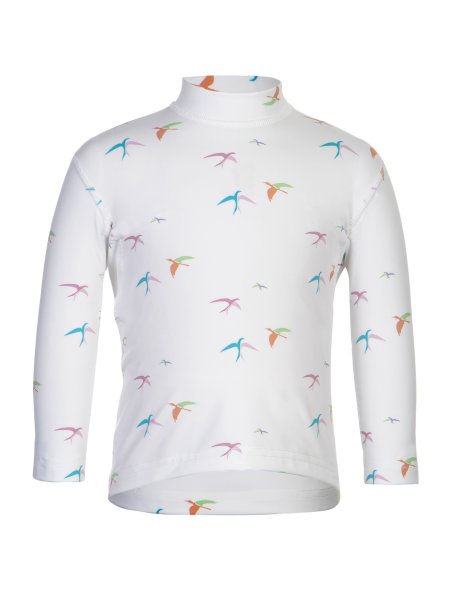 Preview: UV Longsleeve ‘birdy ivory‘ front view 