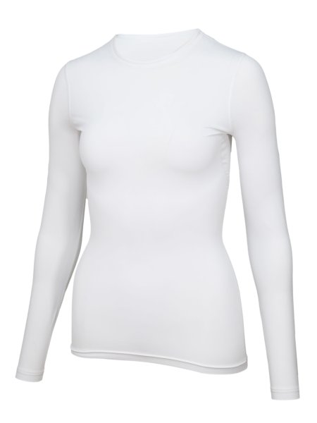 Preview: WOMEN UV Langarmshirt ‘avaro white‘ side view 