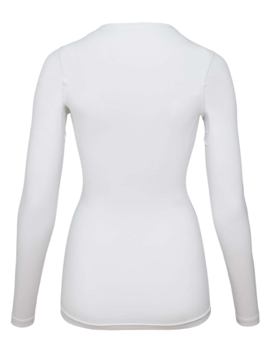 WOMEN UV Langarmshirt ‘avaro white‘ back view 