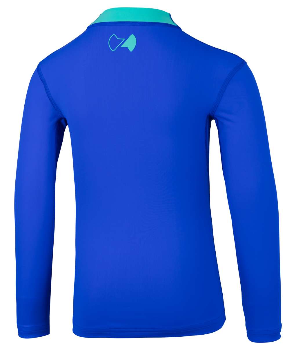 Long sleeve shirt ’kois bermuda / cobalt‘ back view 