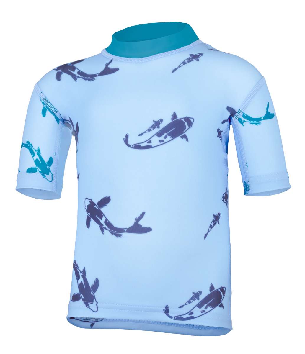 UV Shirt ’kois pid blue‘ front view 