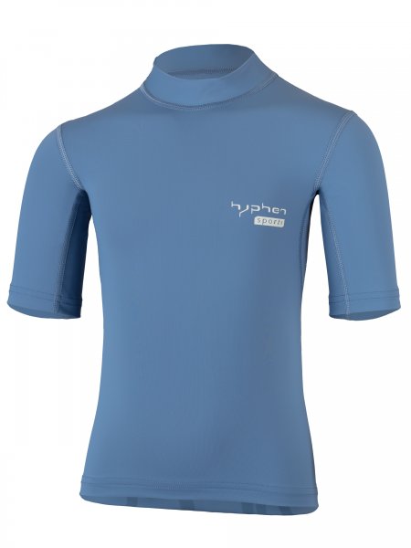 Short-sleeved shirt &#039;pali stone blue&#039; front view 