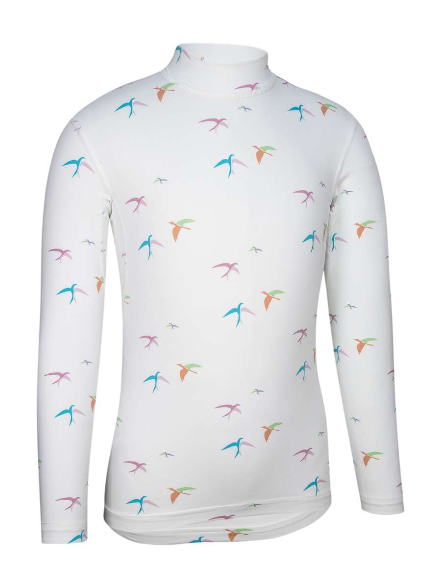 UV Langarmshirt ‘birdy ivory‘ front view 