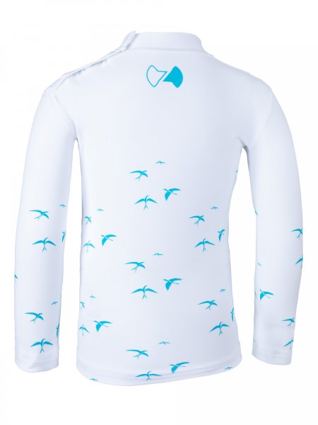 UV Langarmshirt ‘birdy white‘ Rückansicht 