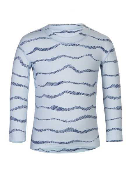 Vorschau: UV Langarmshirt ‘blue waves‘ Vorderansicht 