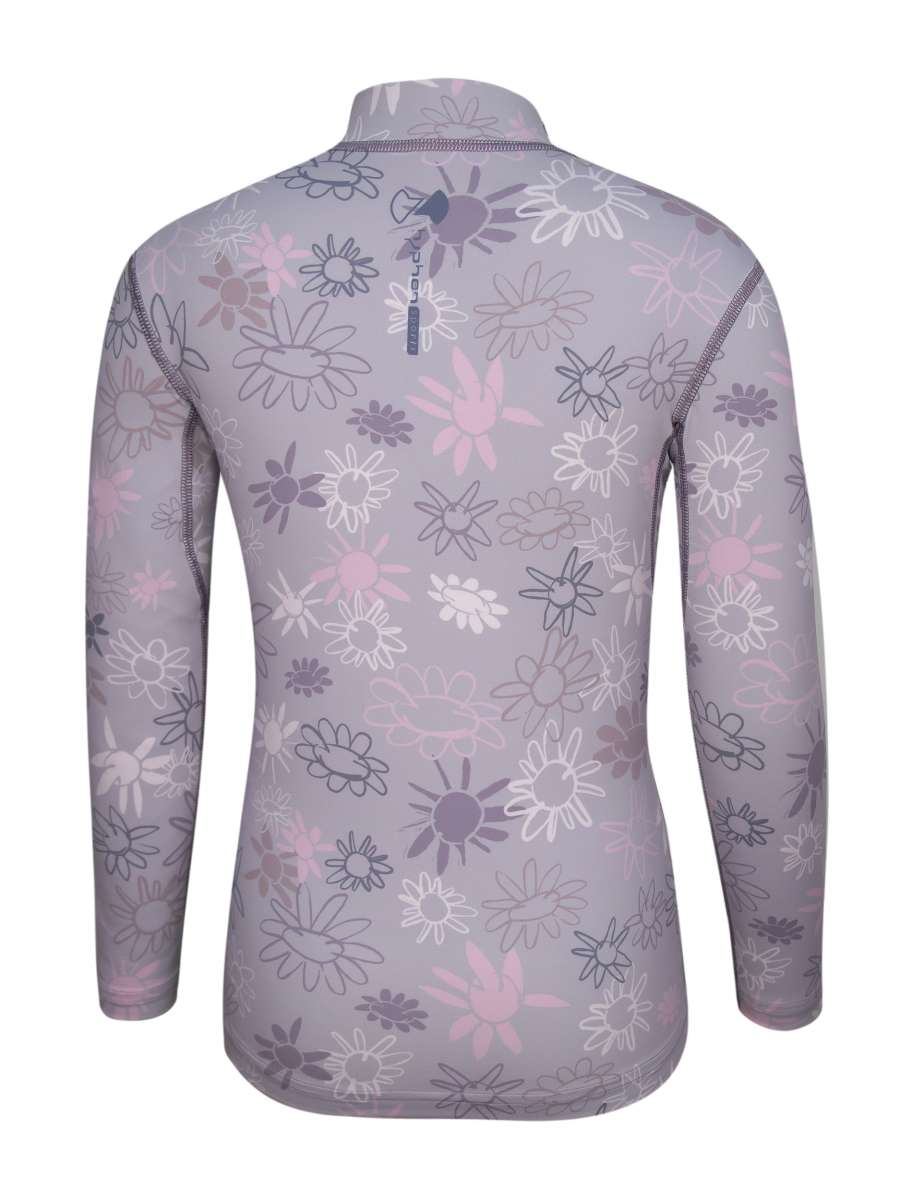 UV Longsleeve ‘wild flowers purple ash‘ back view 
