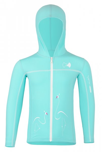 Hoodie with zipper ’jamesi caribic‘ front view 