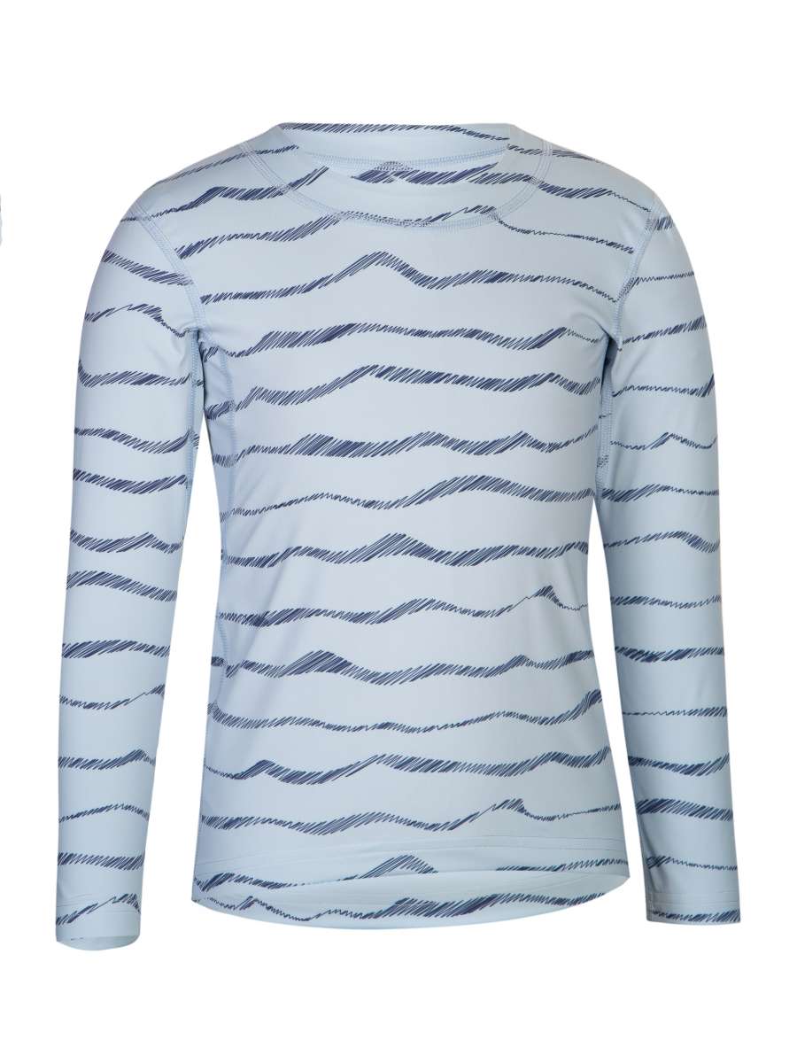 UV Langarmshirt ‘blue waves‘ Vorderansicht 