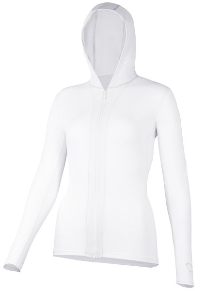 Preview: Hooded jacket 'white' front view 