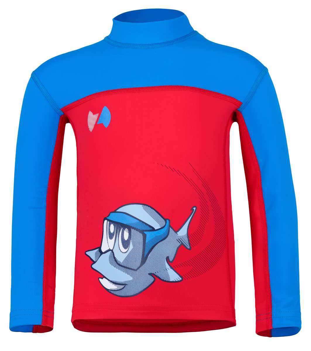 Long sleeve shirt ’swoopie licot / cielo‘ front view 