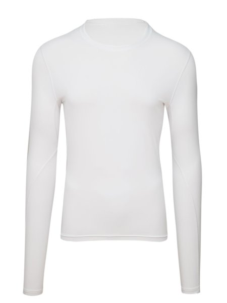 Preview: MEN UV Langarmshirt ‘avaro white‘ front view 