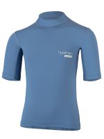Preview: Short-sleeved shirt &#039;pali stone blue&#039; front view 