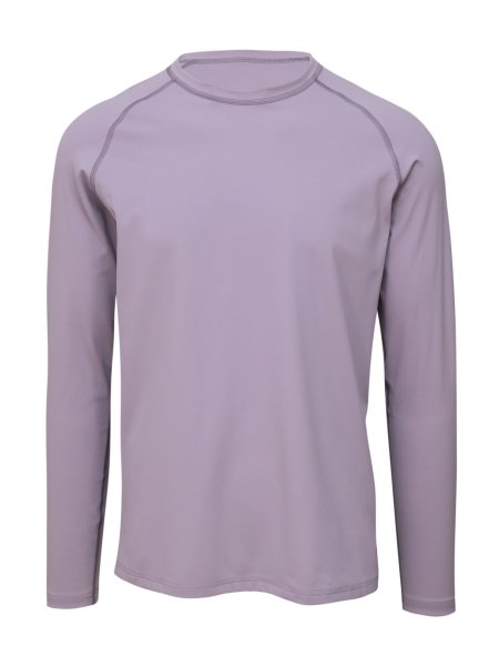 Preview: MEN UV Langarmshirt ‘coni purple ash‘ front view 