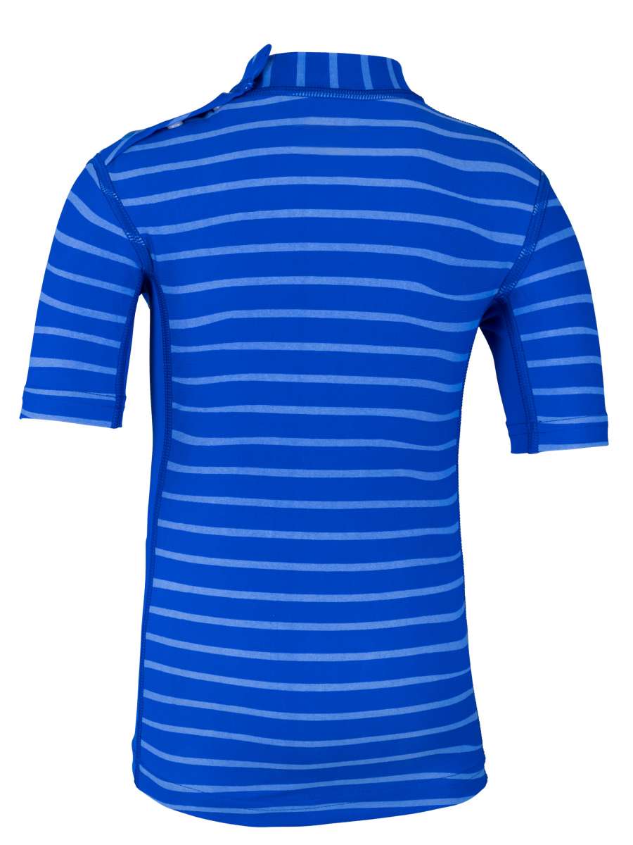 T-Shirt 'yip hip ike striped cobalt / cobalt' back view 