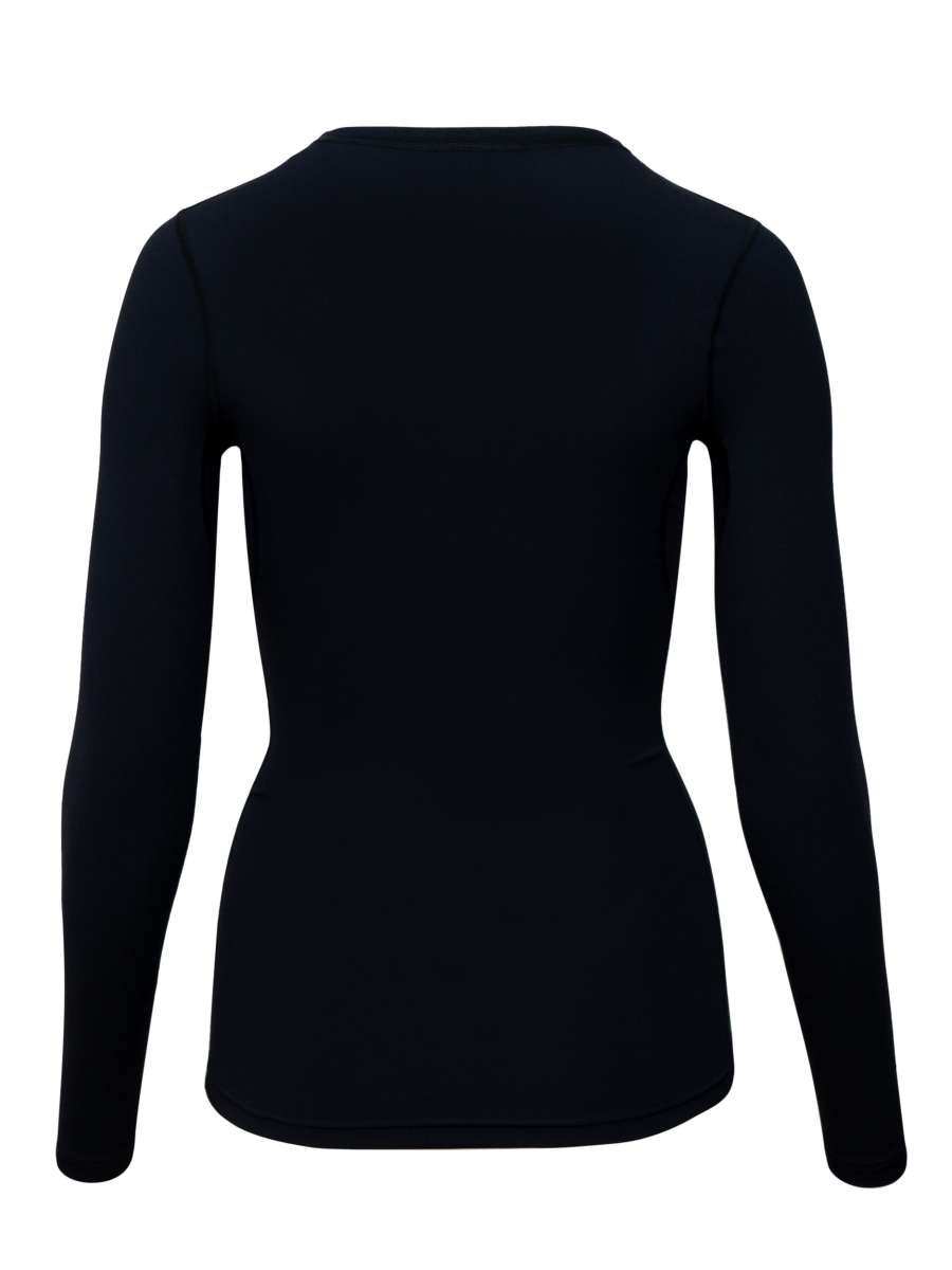 WOMEN UV Langarmshirt ‘avaro black‘ back view 