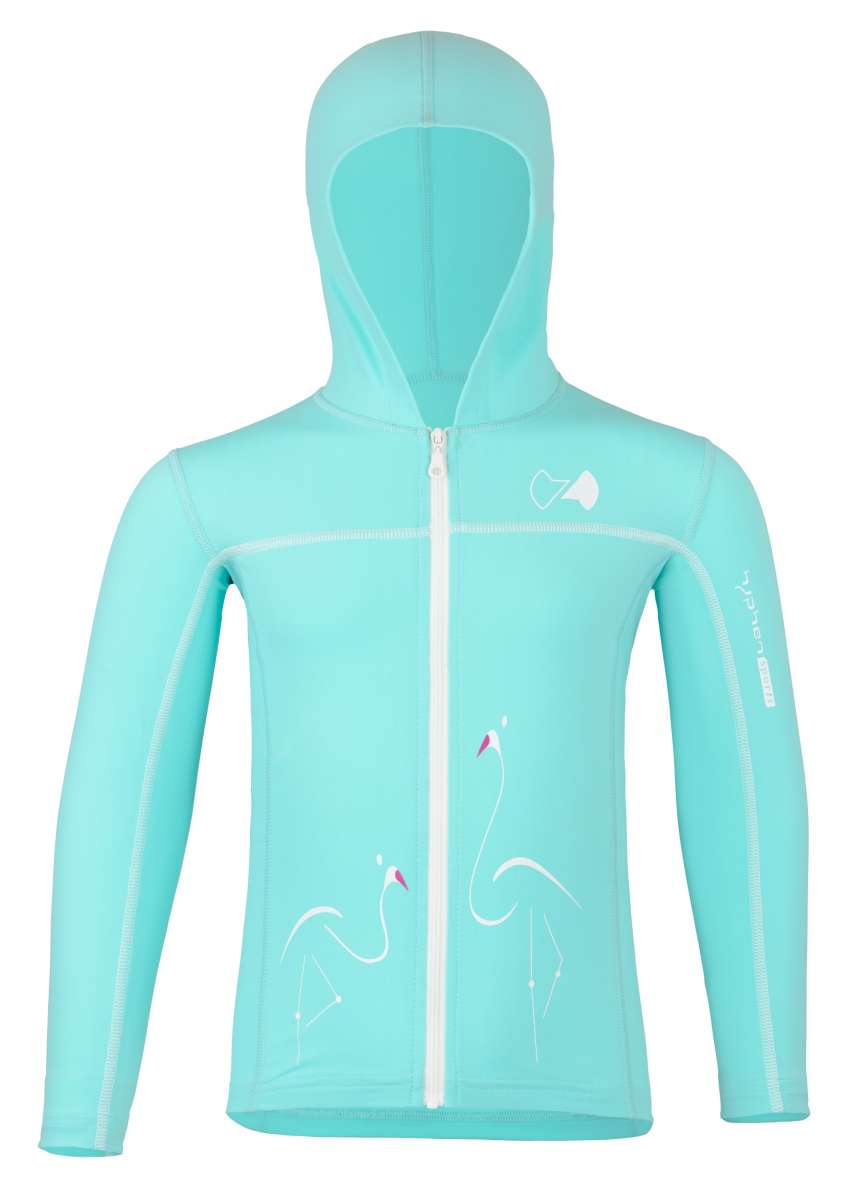 Hoodie with zipper ’jamesi caribic‘ front view 