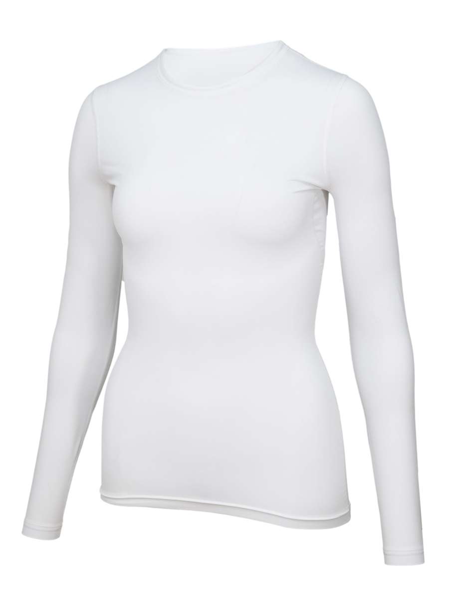 WOMEN UV Langarmshirt ‘avaro white‘ side view 