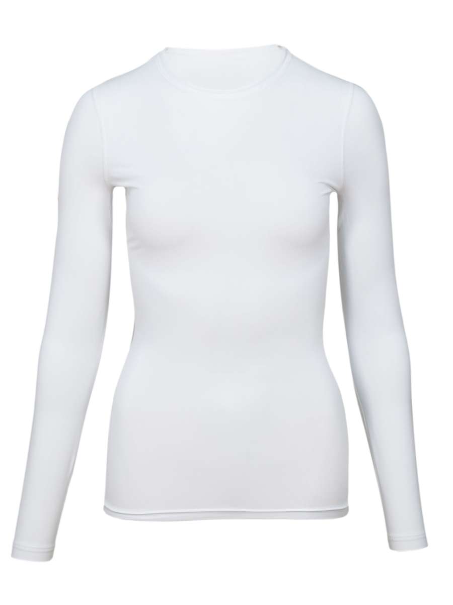 WOMEN UV Langarmshirt ‘avaro white‘ front view 