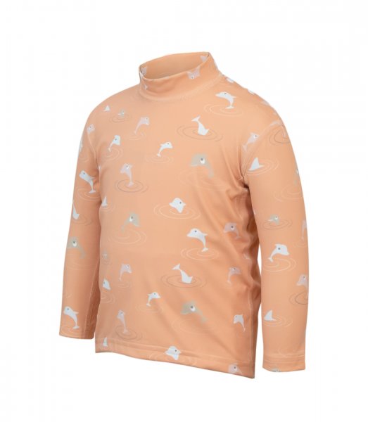 UV long sleeve ‘dolphins decent tangerine‘ side view 