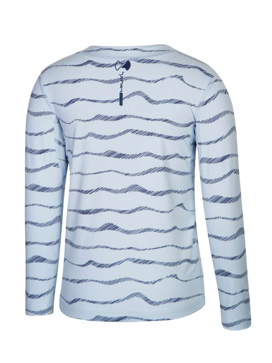 UV Langarmshirt ‘blue waves‘ back view 