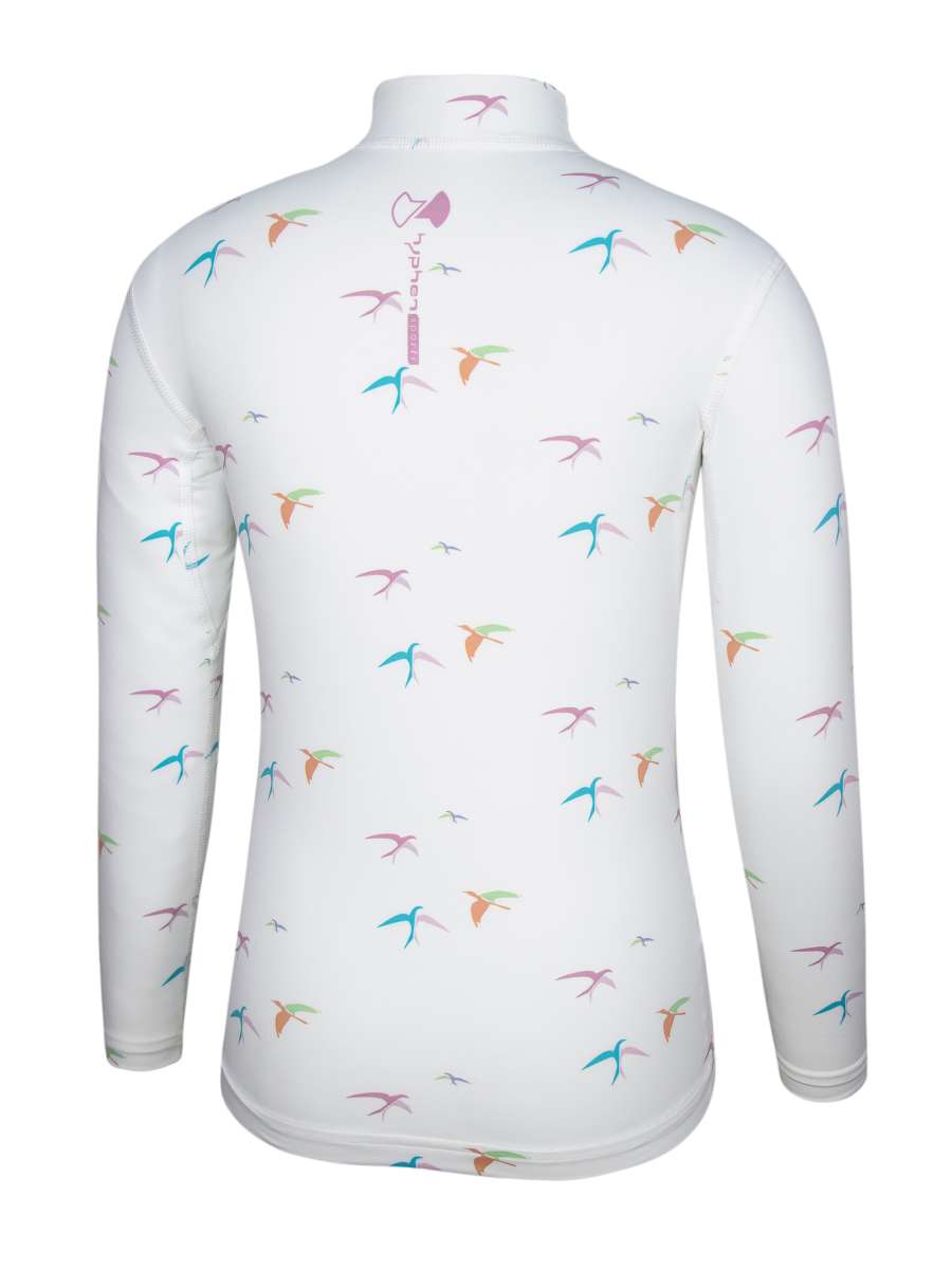 UV Langarmshirt ‘birdy ivory‘ back view 